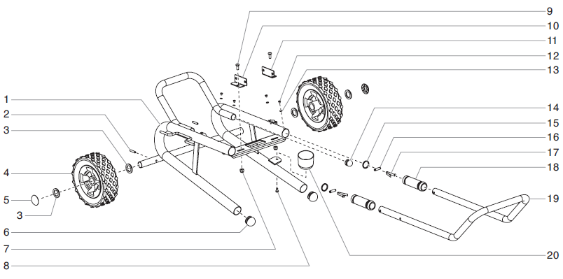 Advantage 600 Low Boy Cart Assembly Parts